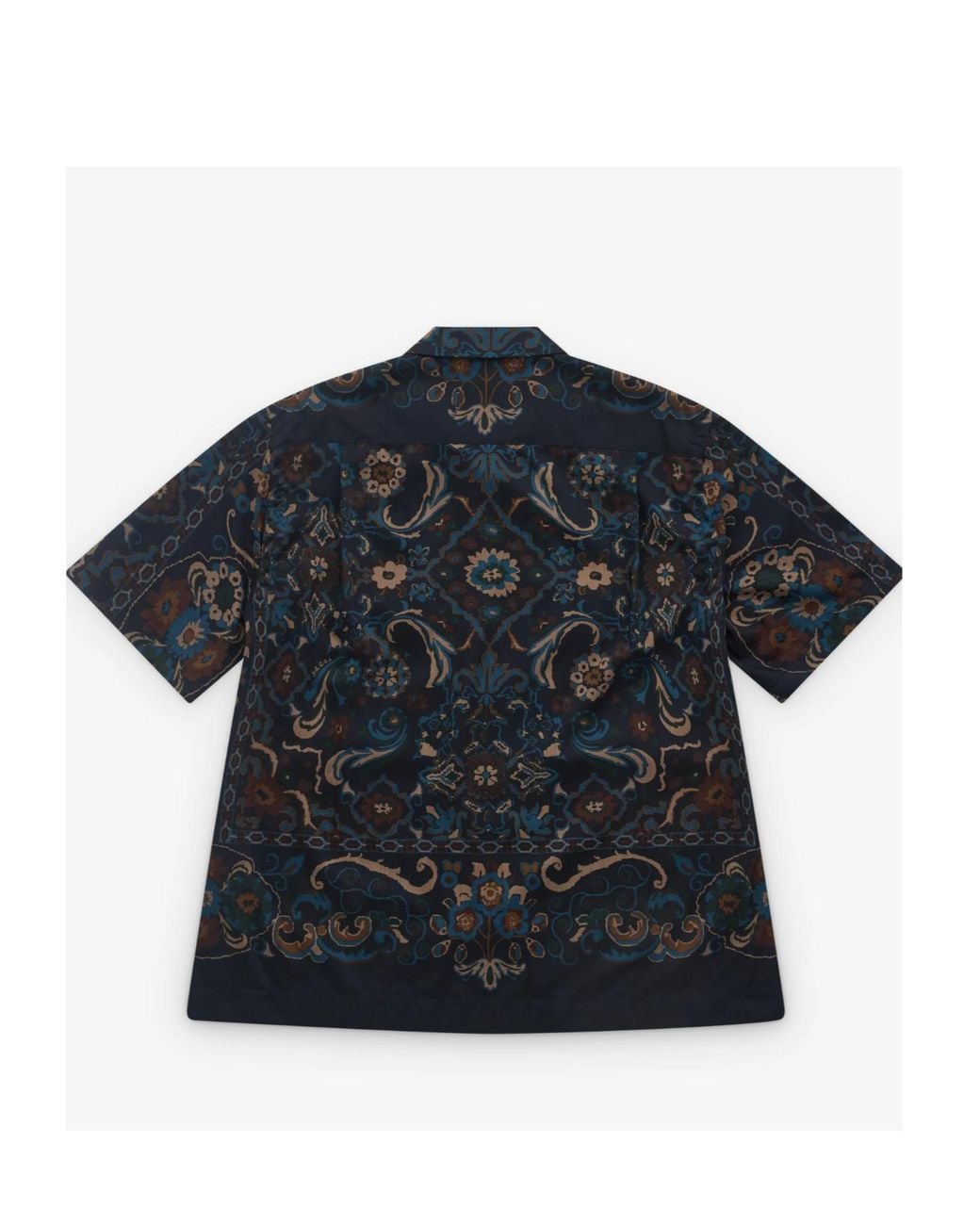 Sacai Blue Paisley-Pattern Pocket Shirt for men