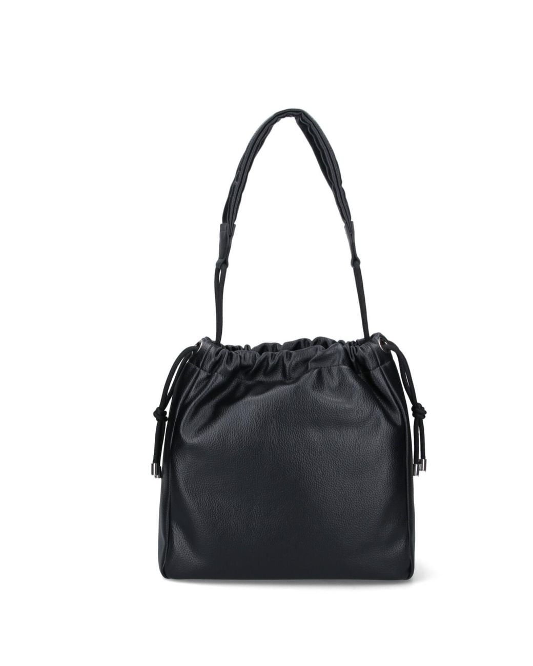 Vivienne Westwood Black Orb Plaque Drawstring Tote Bag