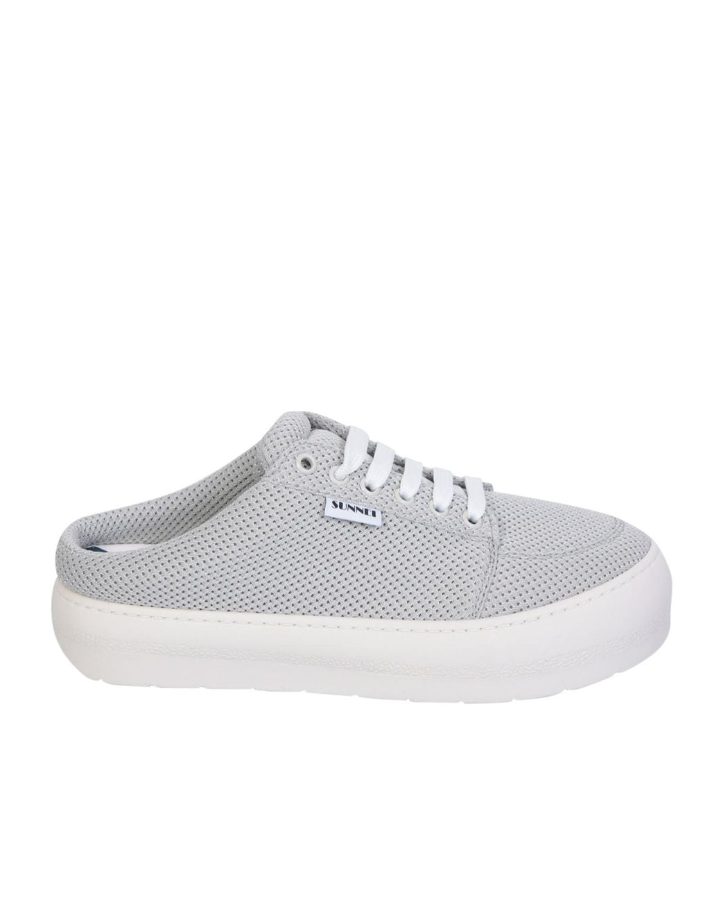 Sunnei Gray Dreamy Sabot Slip-On Sneakers