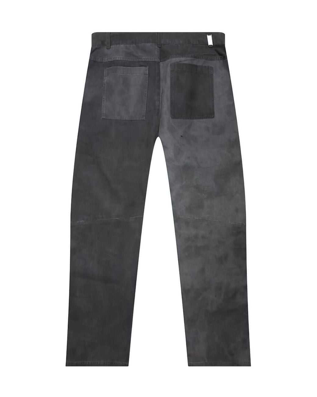 Represent Gray Zip-Detailed Washed Trousers for men