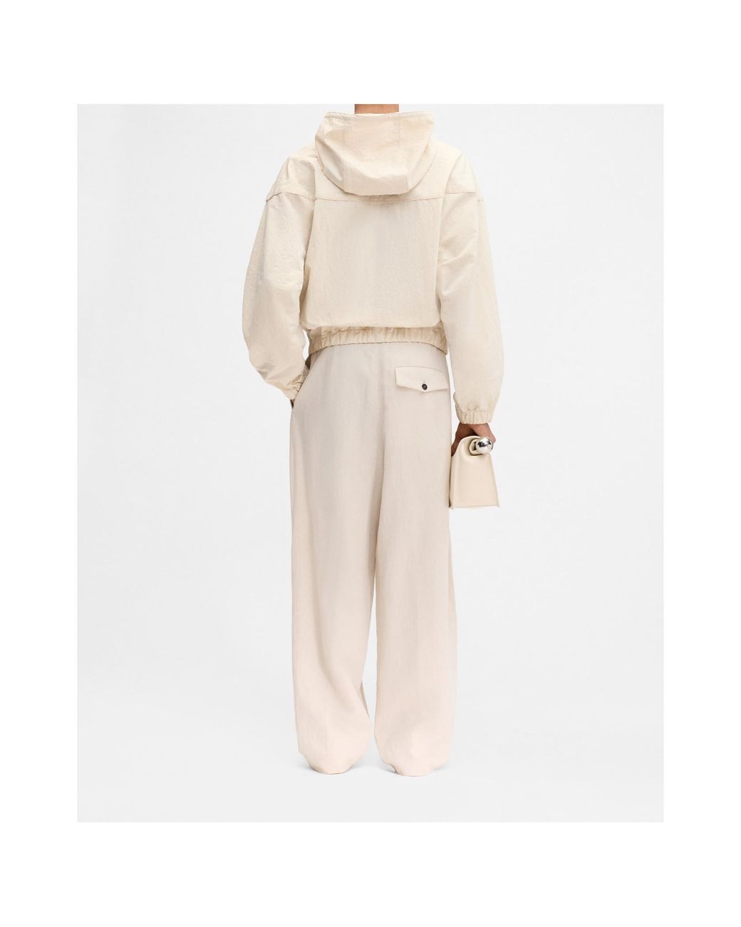 Jacquemus Natural Hooded Zip-Up Jacket for men