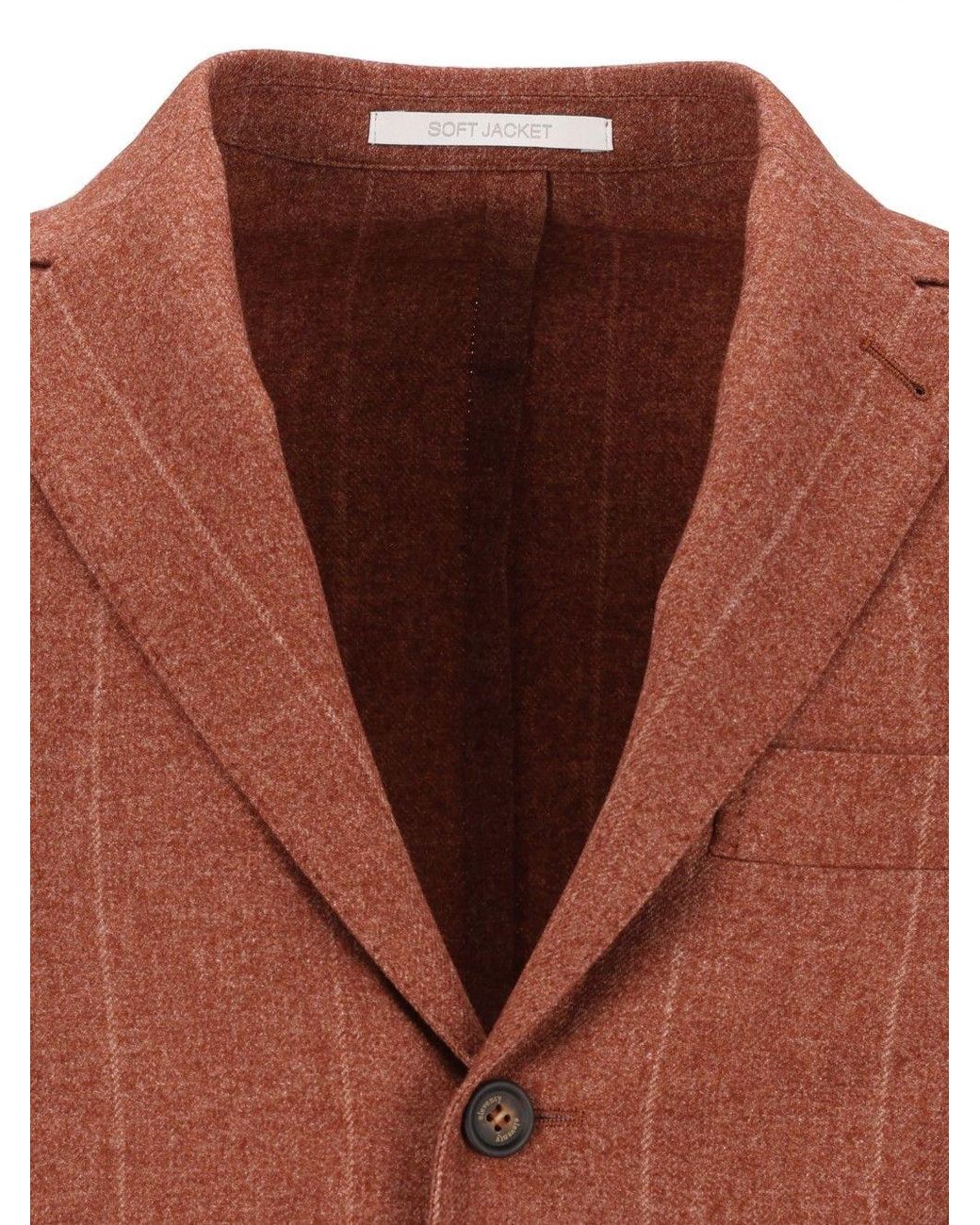 Eleventy Brown Single-Breasted Jacket for men
