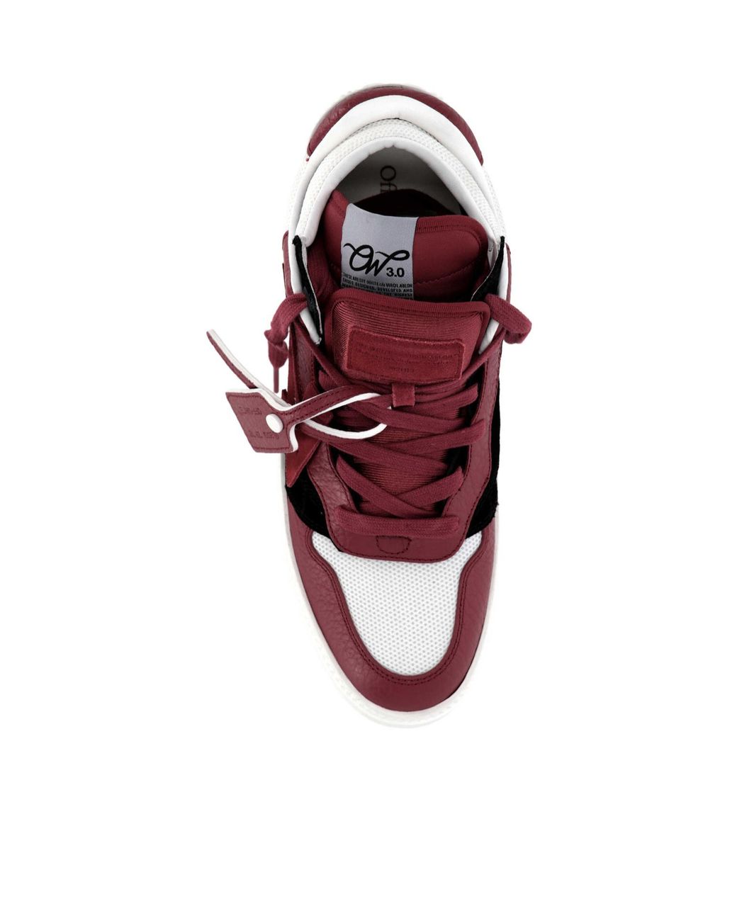 Off-White c/o Virgil Abloh Red Suede-Panelled Sneakers for men