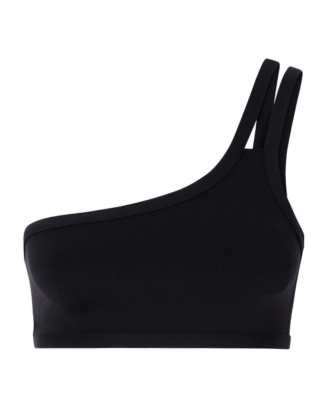 Eres Black One-Shoulder Bikini Top