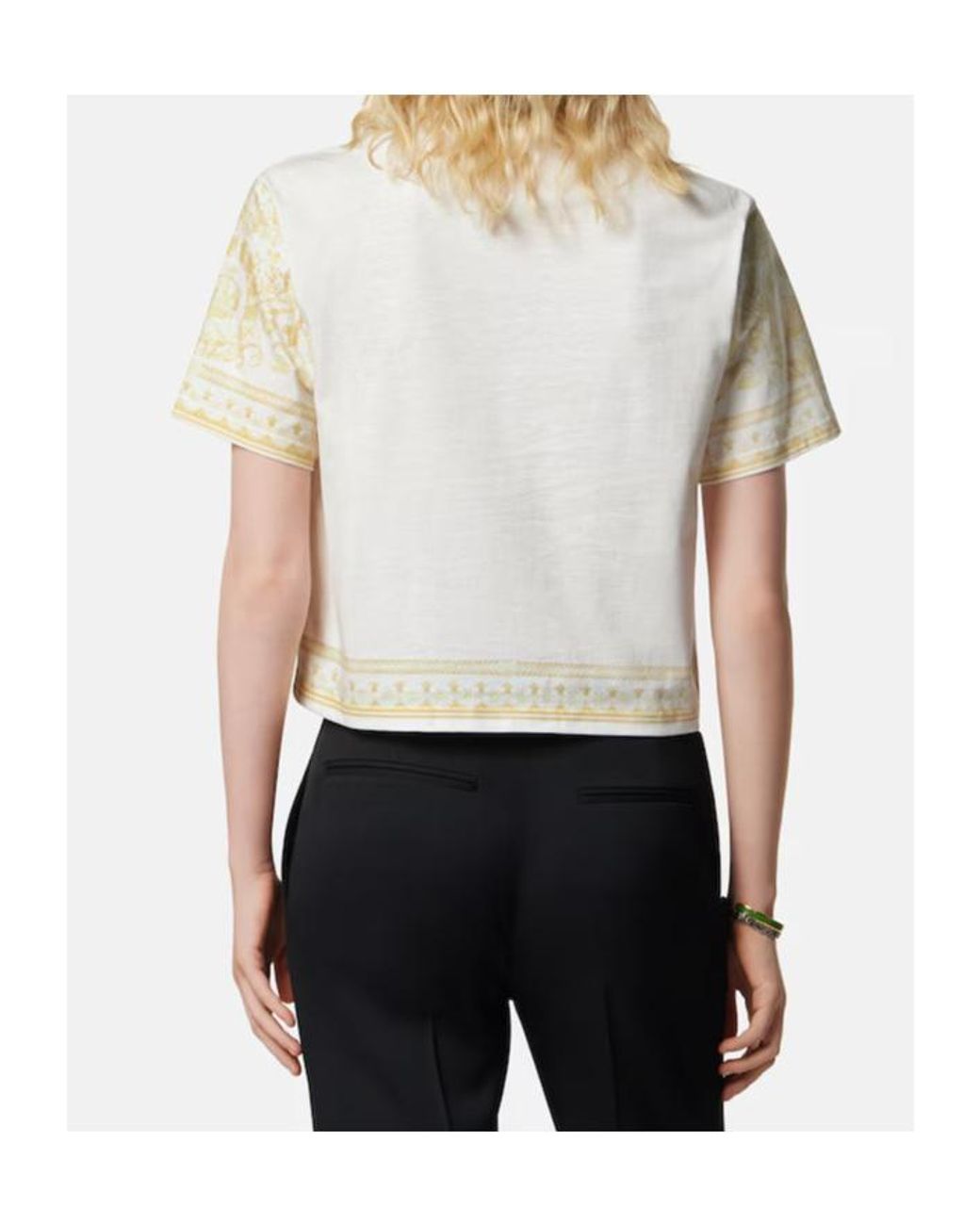 Versace White Medusa-Printed Crewneck T-Shirt