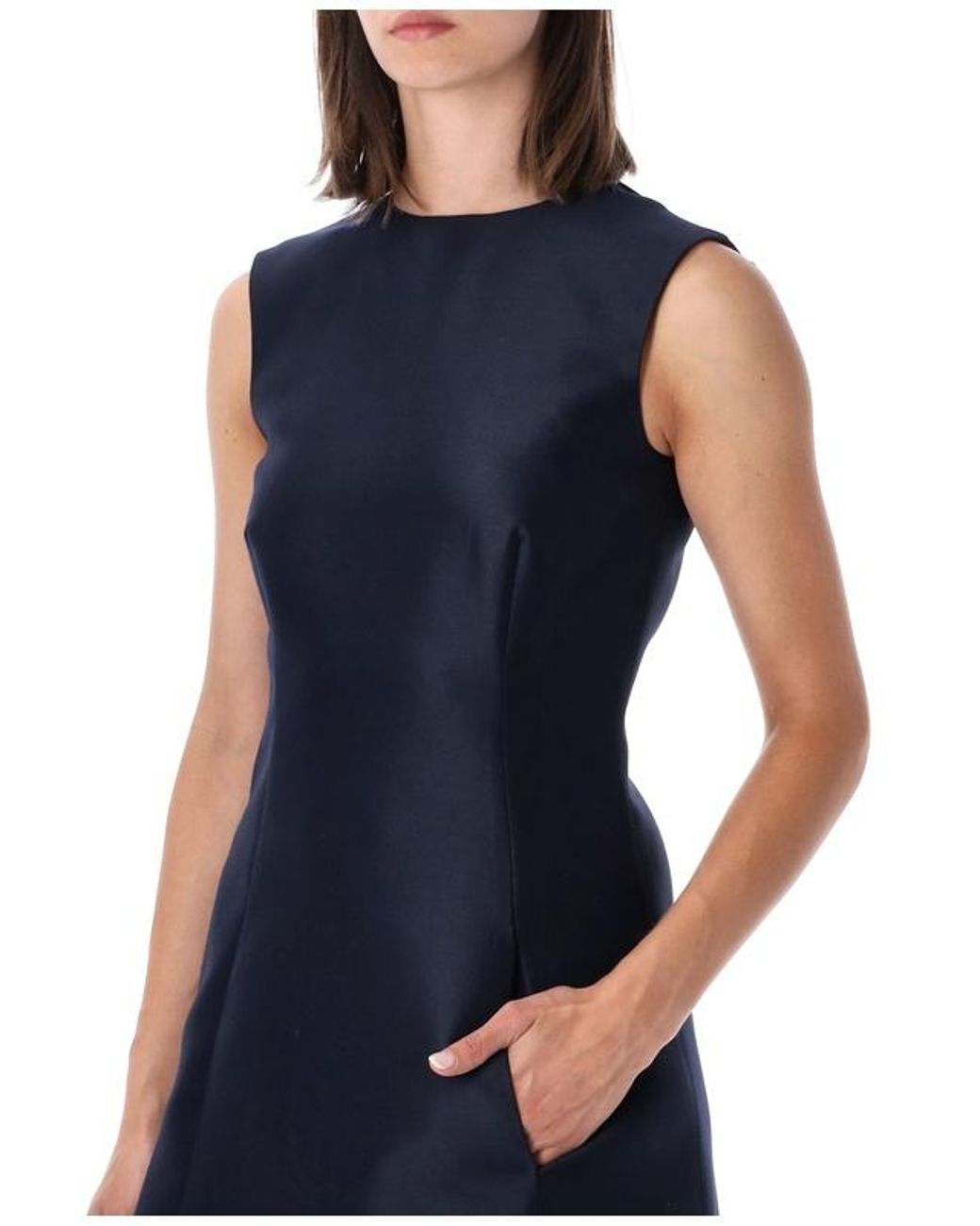 Balenciaga Blue A-Line Mini Dress