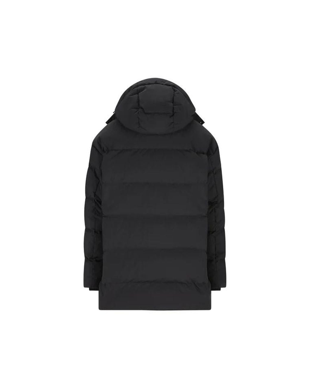 Herno Black Hooded Puffer Jacket for men