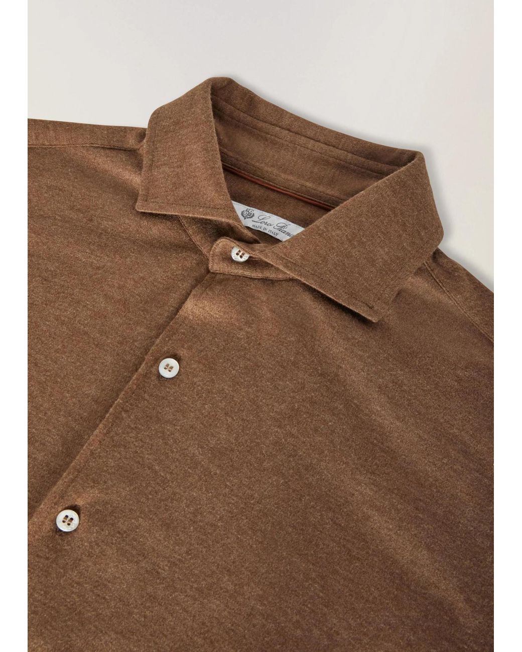Loro Piana Brown Andrew Shirt for men