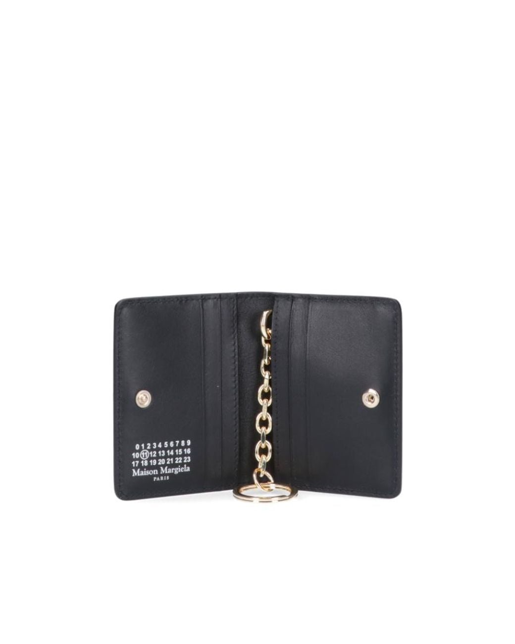 Maison Margiela Blue Four-Stitch Bi-Fold Wallet