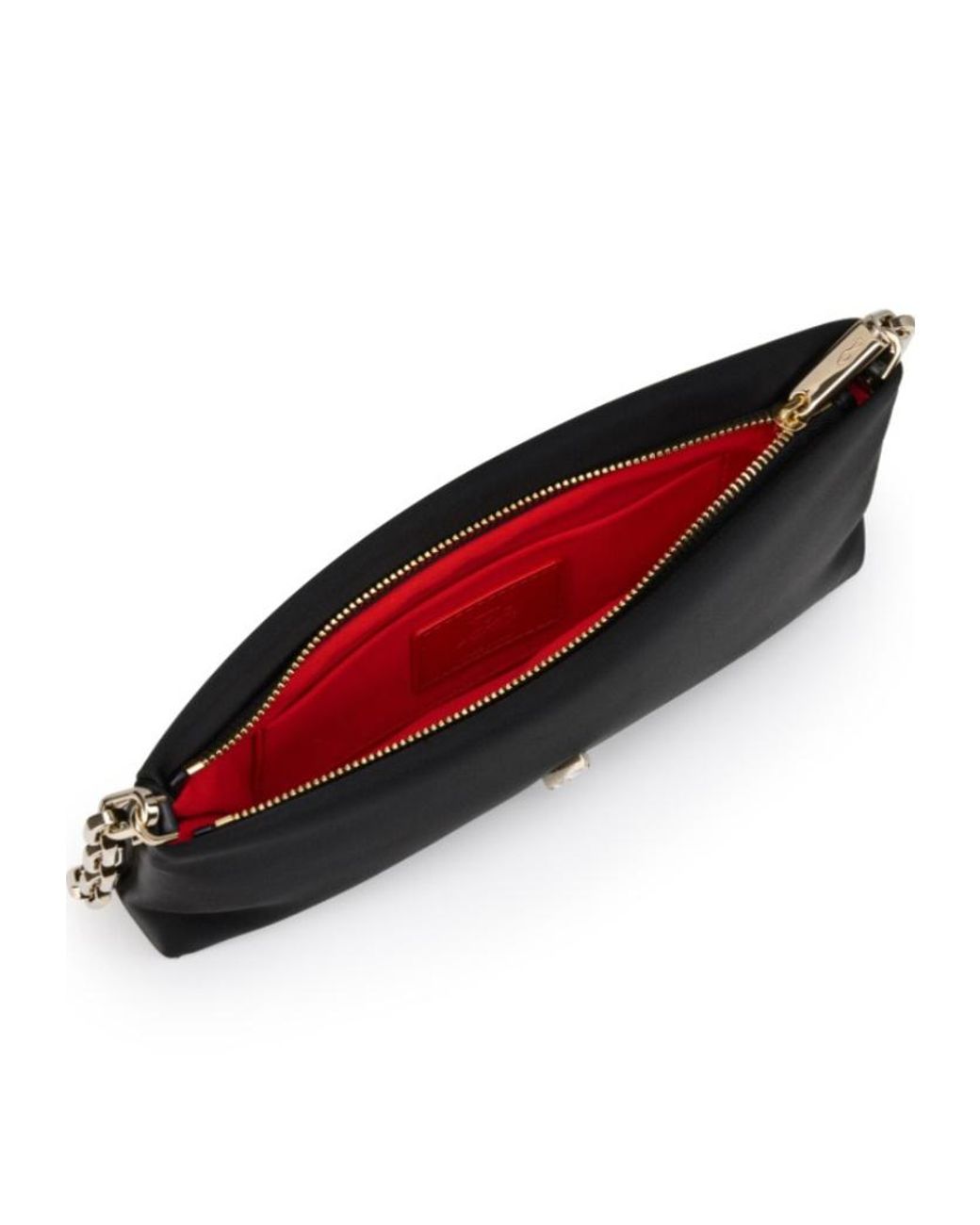 Christian Louboutin Black Maykimay Chained Clutch Bag