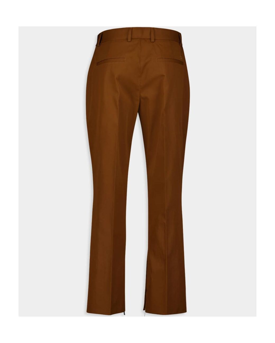 Off-White c/o Virgil Abloh Brown High Waist Straight Leg Pants for men