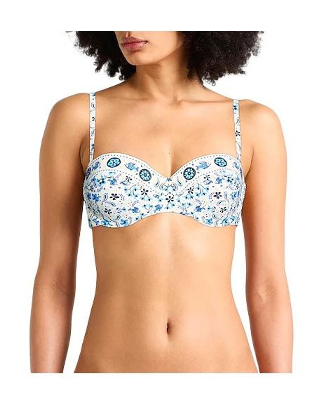 Tory Burch Blue Multicolour Bikini Tops