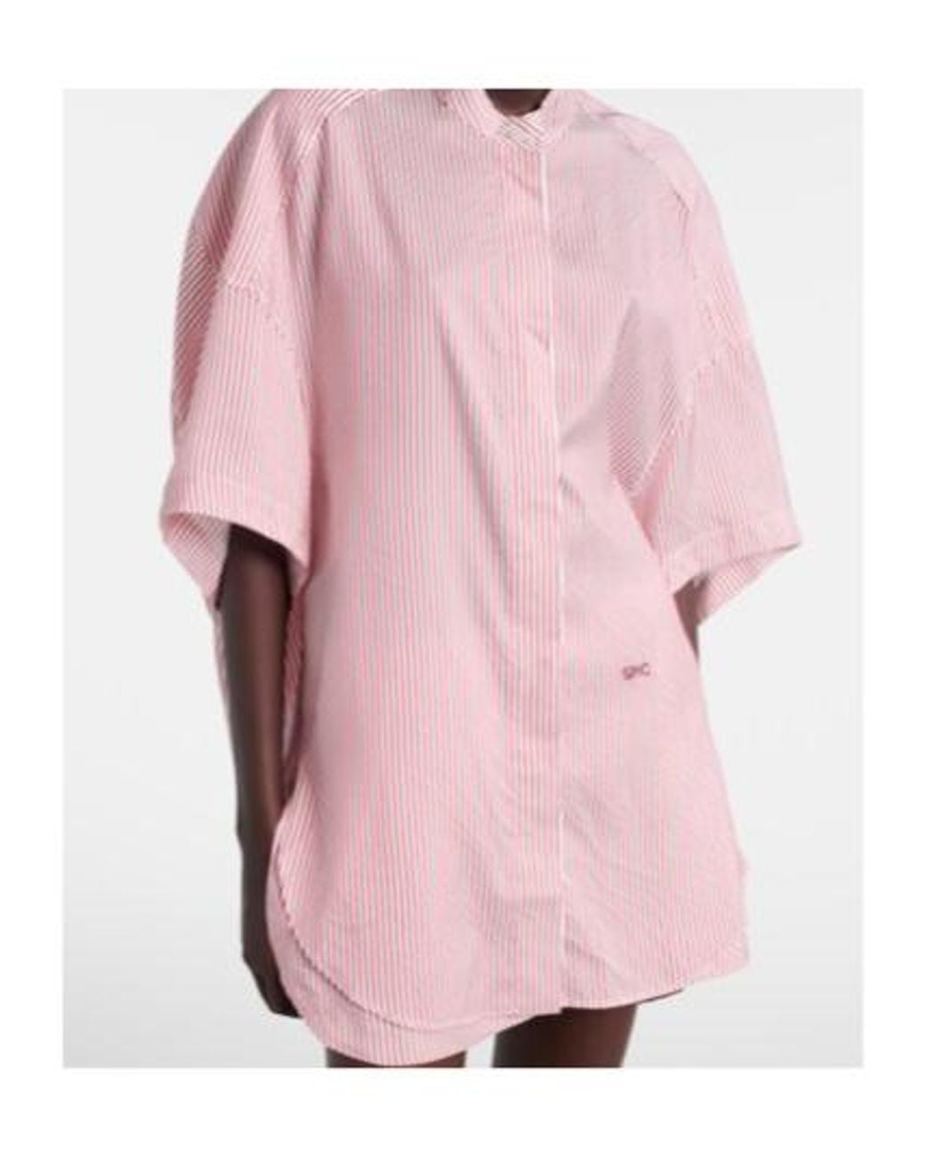 Stella McCartney Pink Striped Silk Shirt