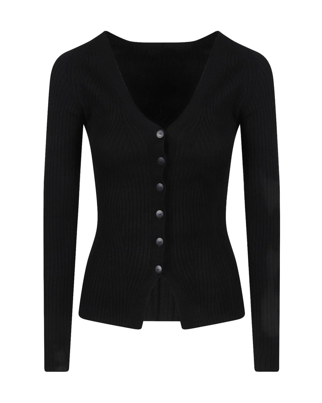 Dondup Black V-Neck Knitted Cardigan