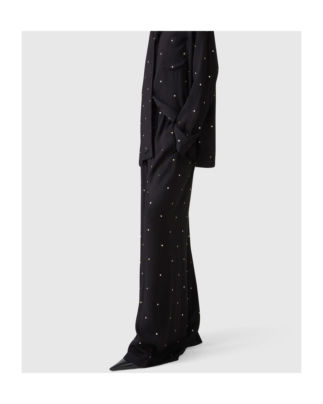 Stella McCartney Black Drawstring Casual Pants
