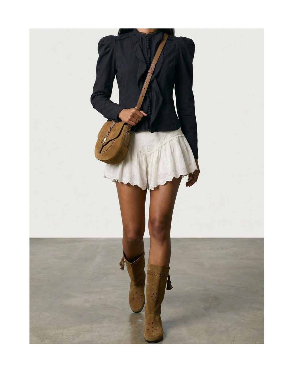 Isabel Marant White Embroidered Shorts