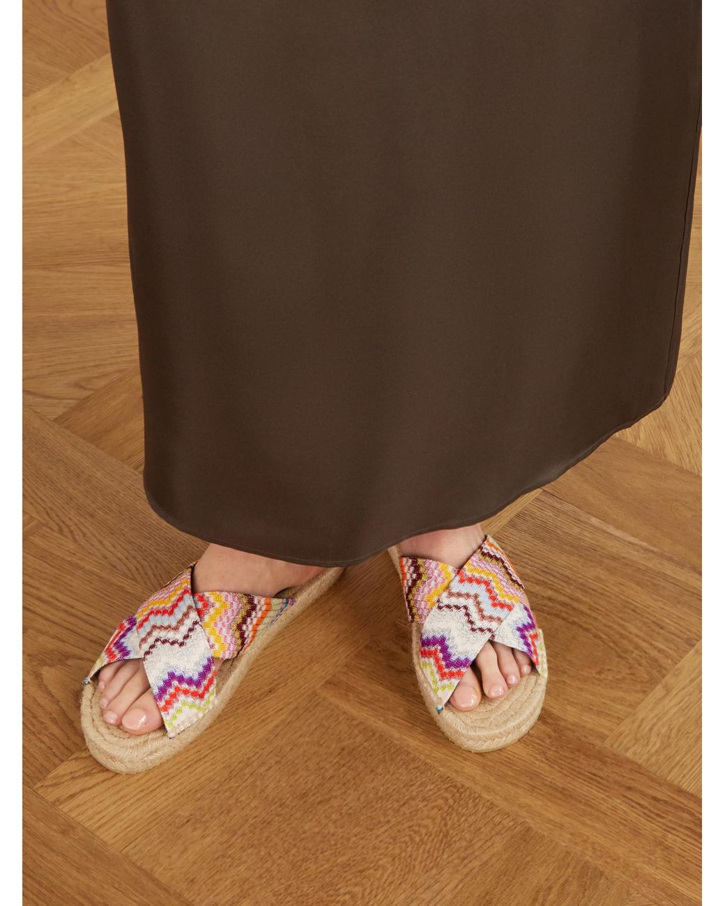 Missoni Multicolor Striped Woven Espadrilles