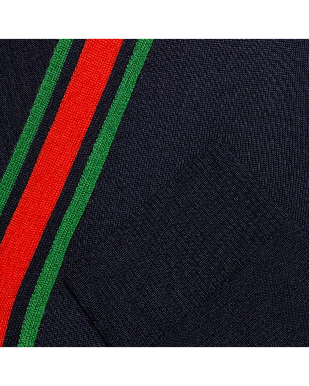 Gucci Blue Wool Knitted Cardigan for men
