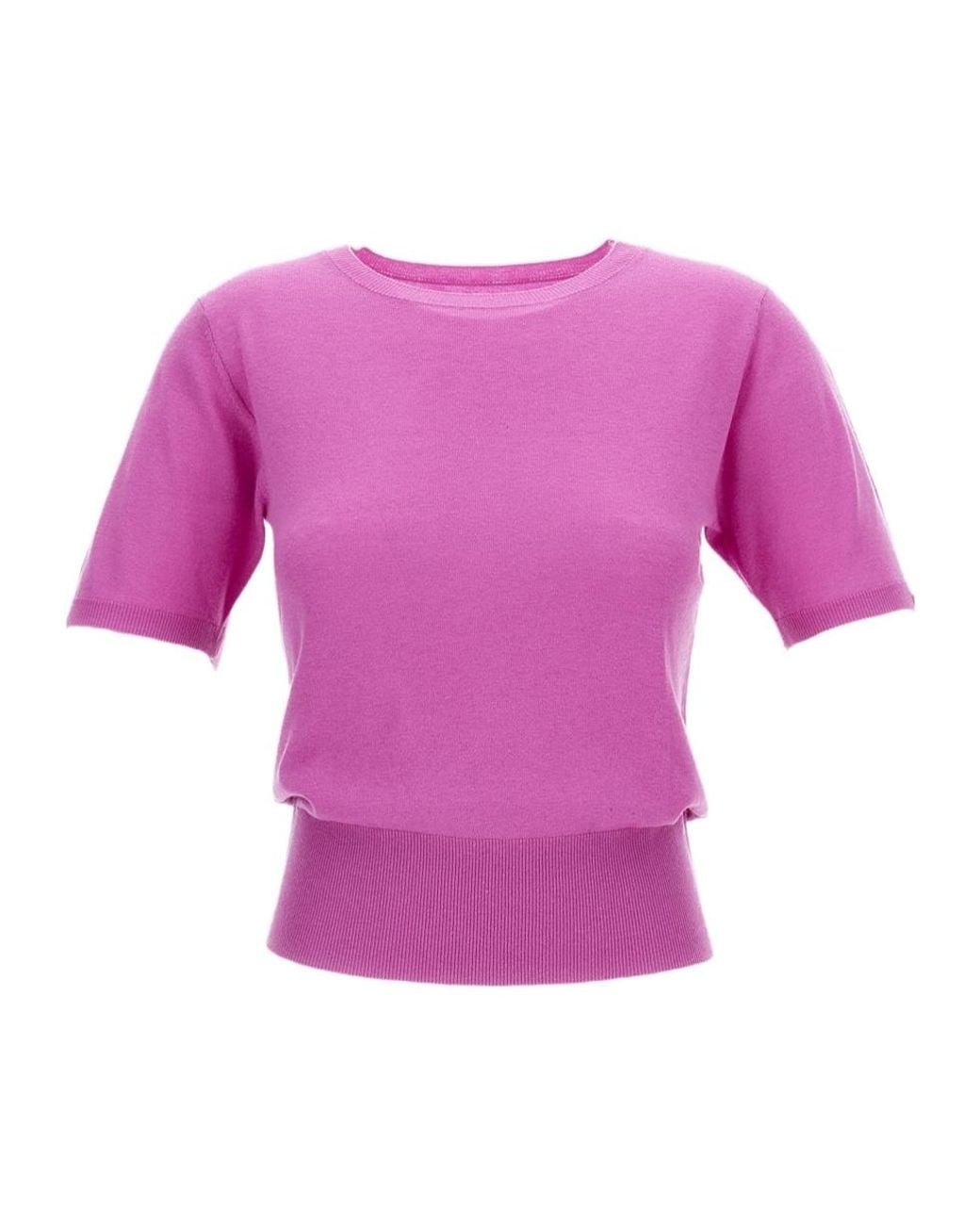 Extreme Cashmere Pink Short-Sleeved Crewneck Jumper