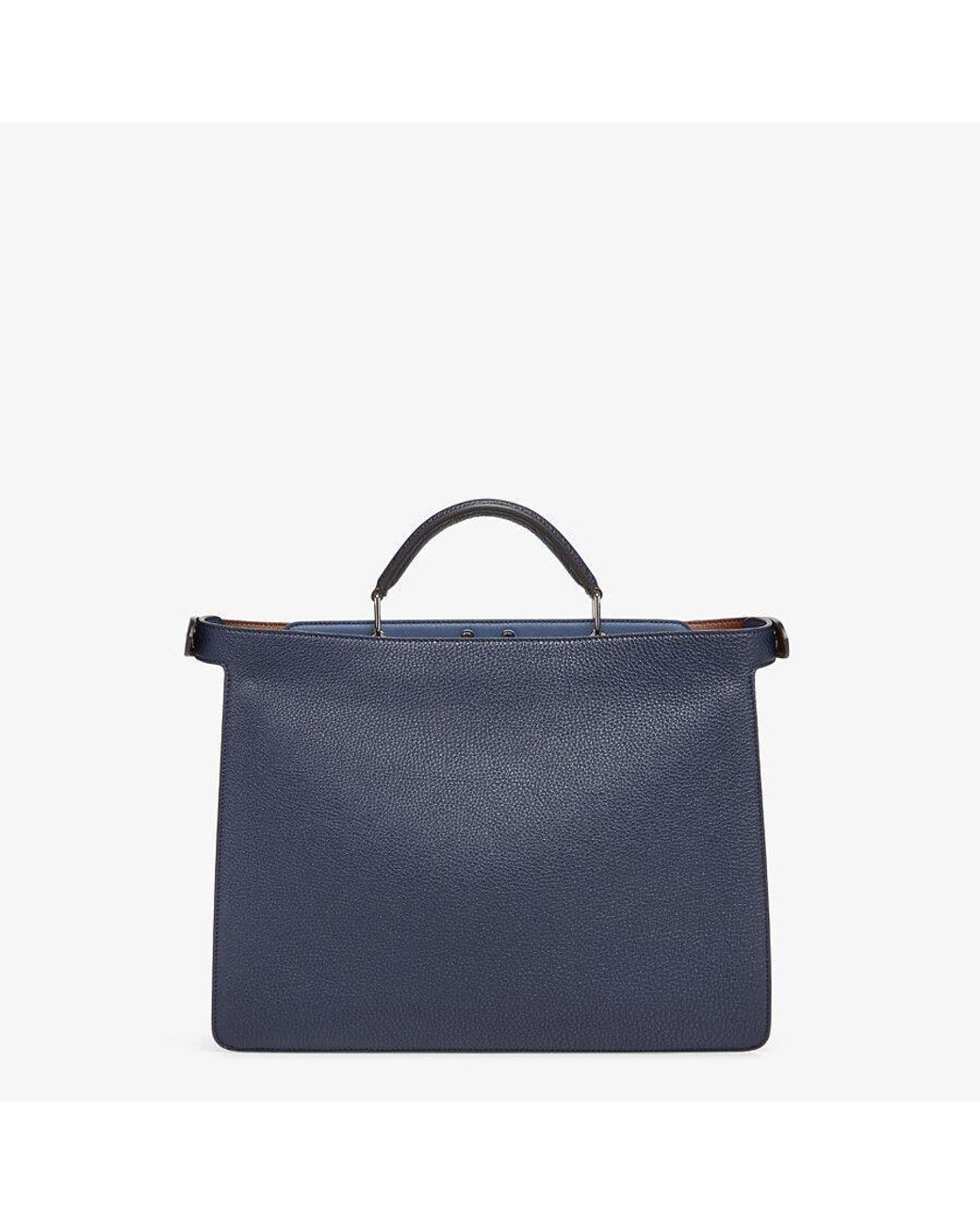 Fendi Blue Peekaboo Tote Bag for men