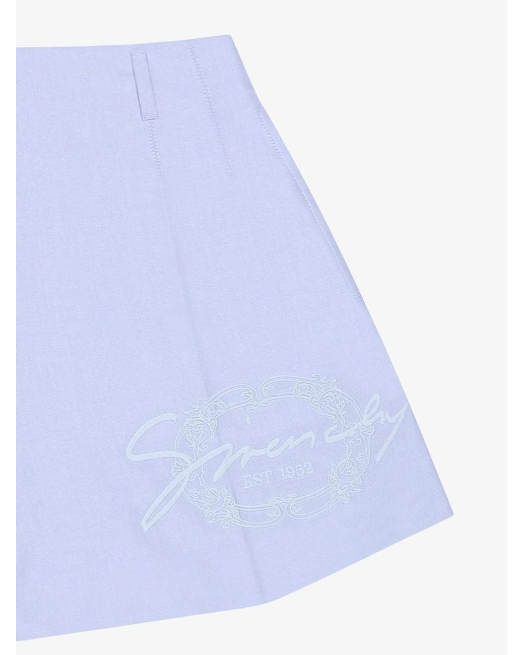 Givenchy Blue High Waisted Shorts