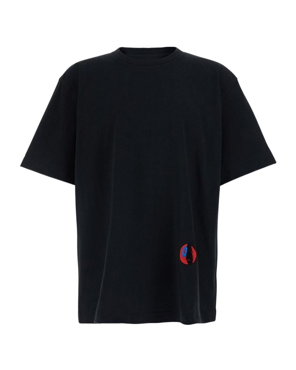 Bottega Veneta Black Crew Neck Short-Sleeved T-Shirt for men