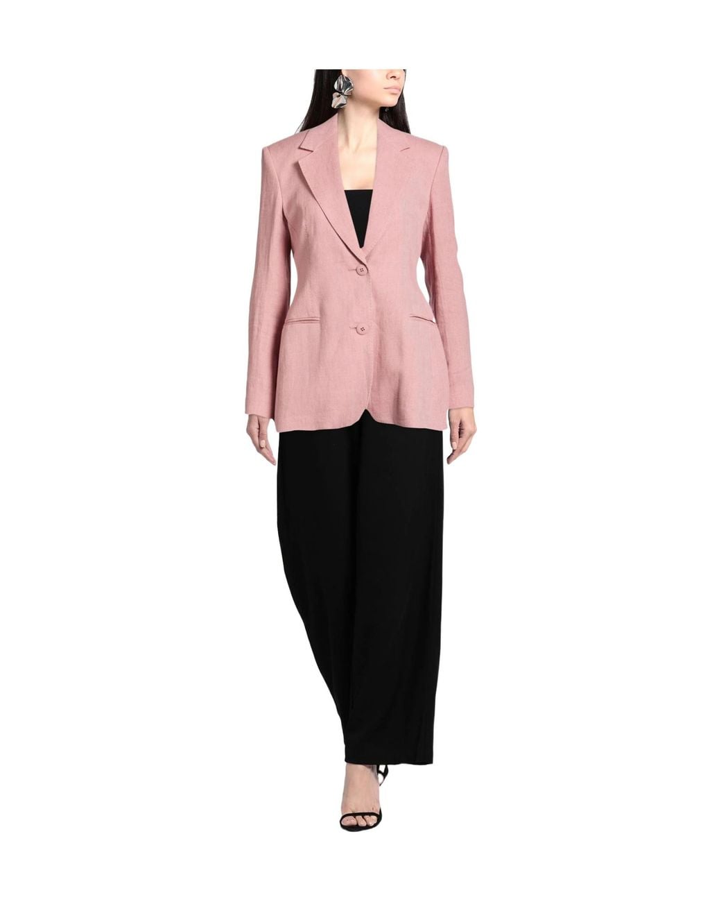 Max Mara Pink Single-Breasted Blazer