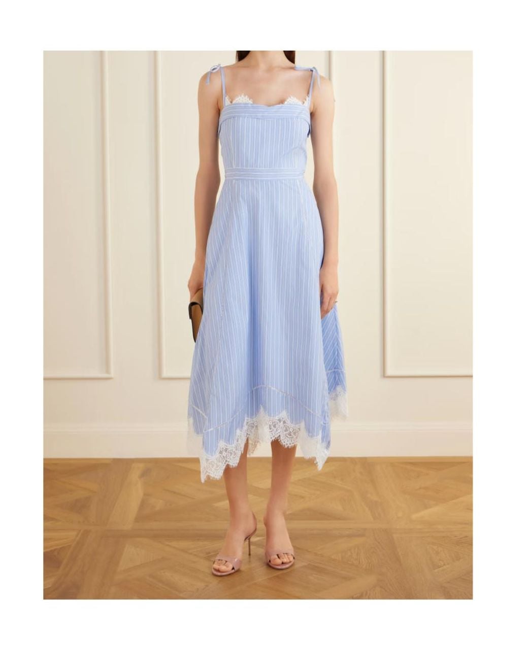 Jonathan Simkhai Blue Avaleigh Slip Dress