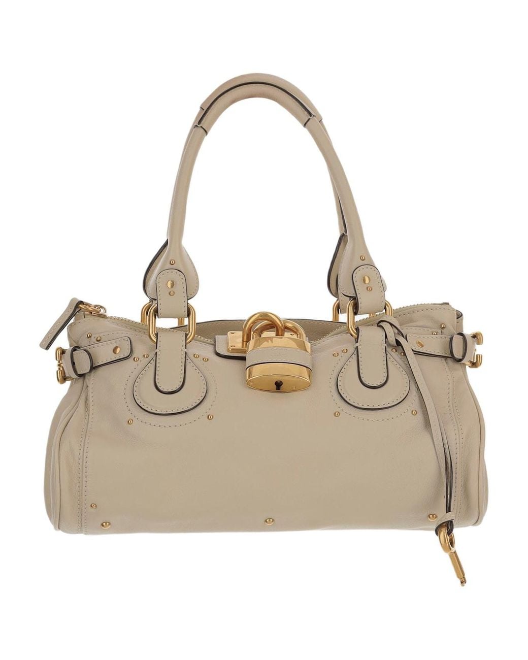 Chloé Natural Zipper Handbag
