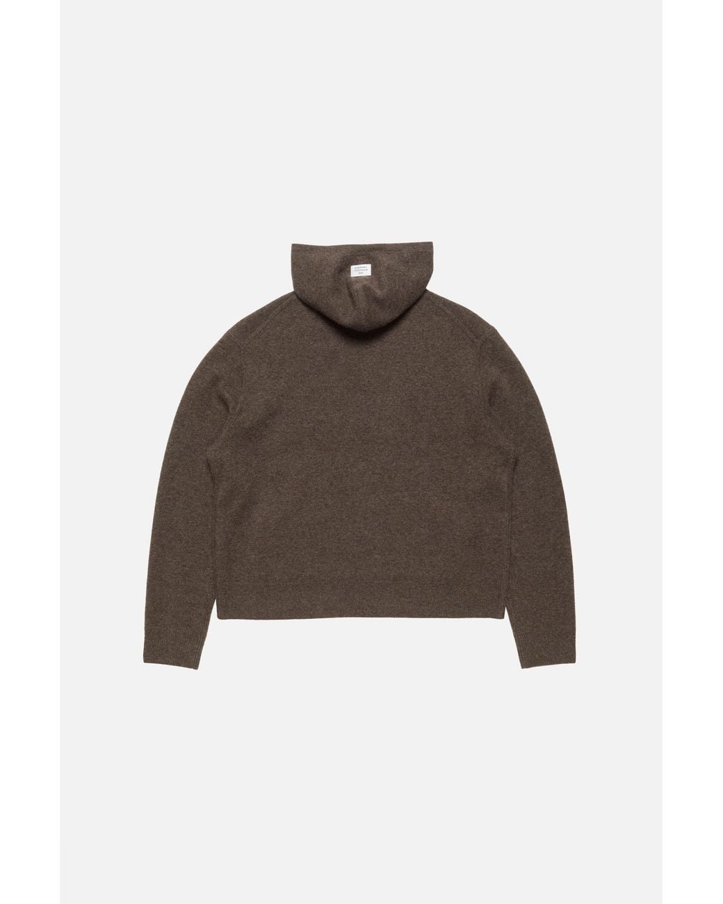 Acne Brown Cashmere-Blend Hoodie for men