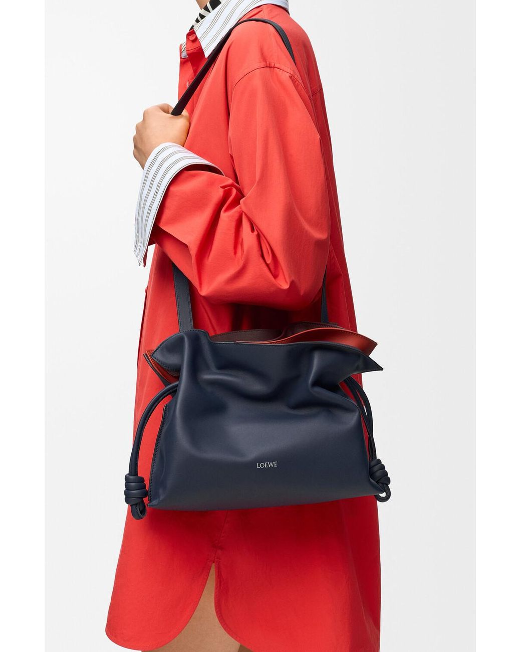 Loewe Blue Medium Layered Flamenco Clutch