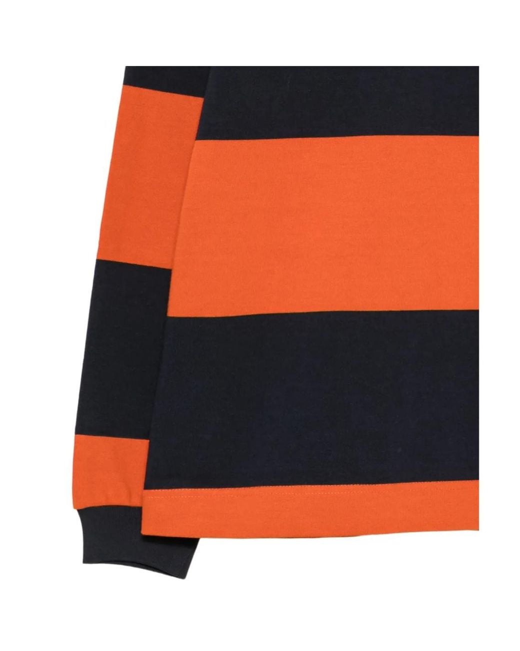 Paul Smith Orange Ps Paul Smith Striped Long-Sleeve Polo Shirt for men