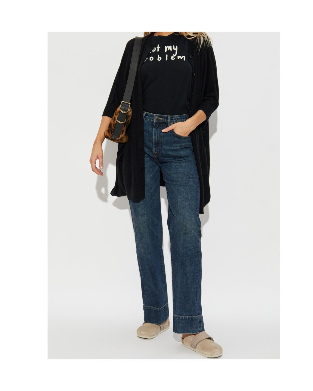 R13 Blue Logo-Patch Jeans