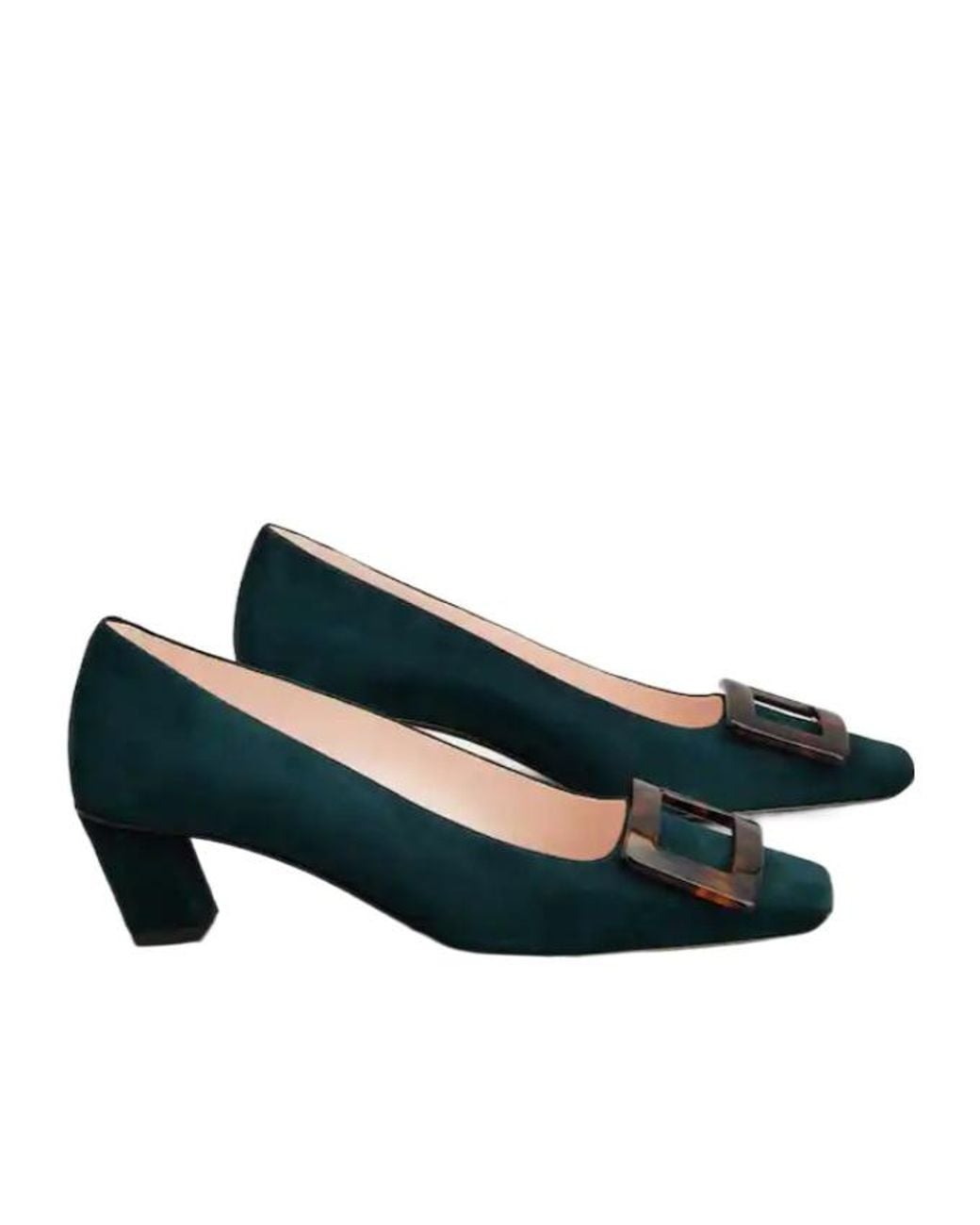 Roger Vivier Blue Belle Vivier Buckle-Detail Pumps