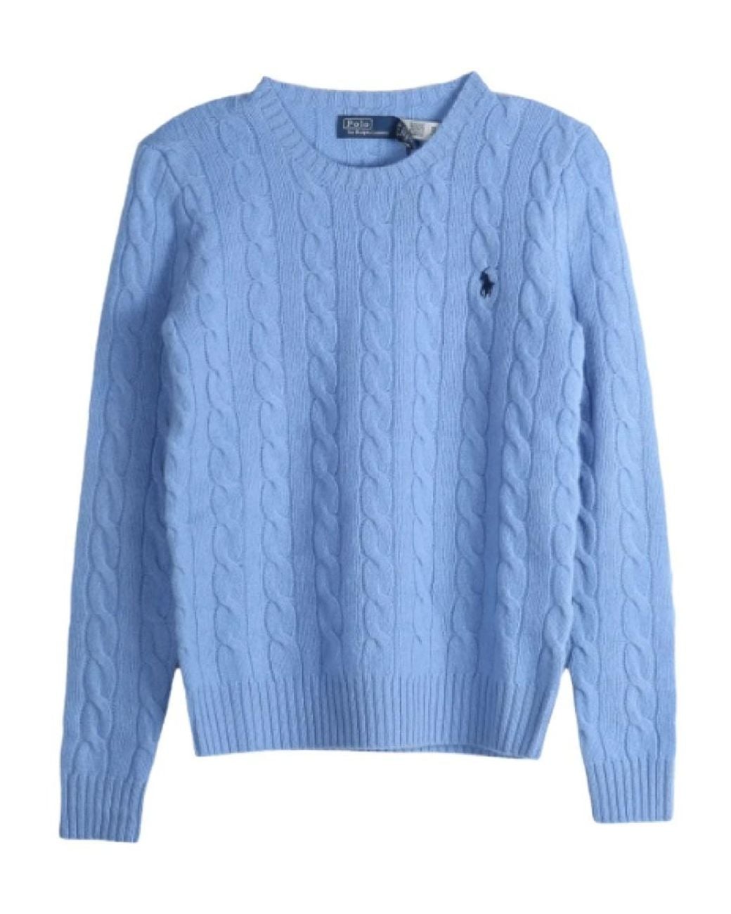 Polo Ralph Lauren Blue Julianna Cable Knit Sweater