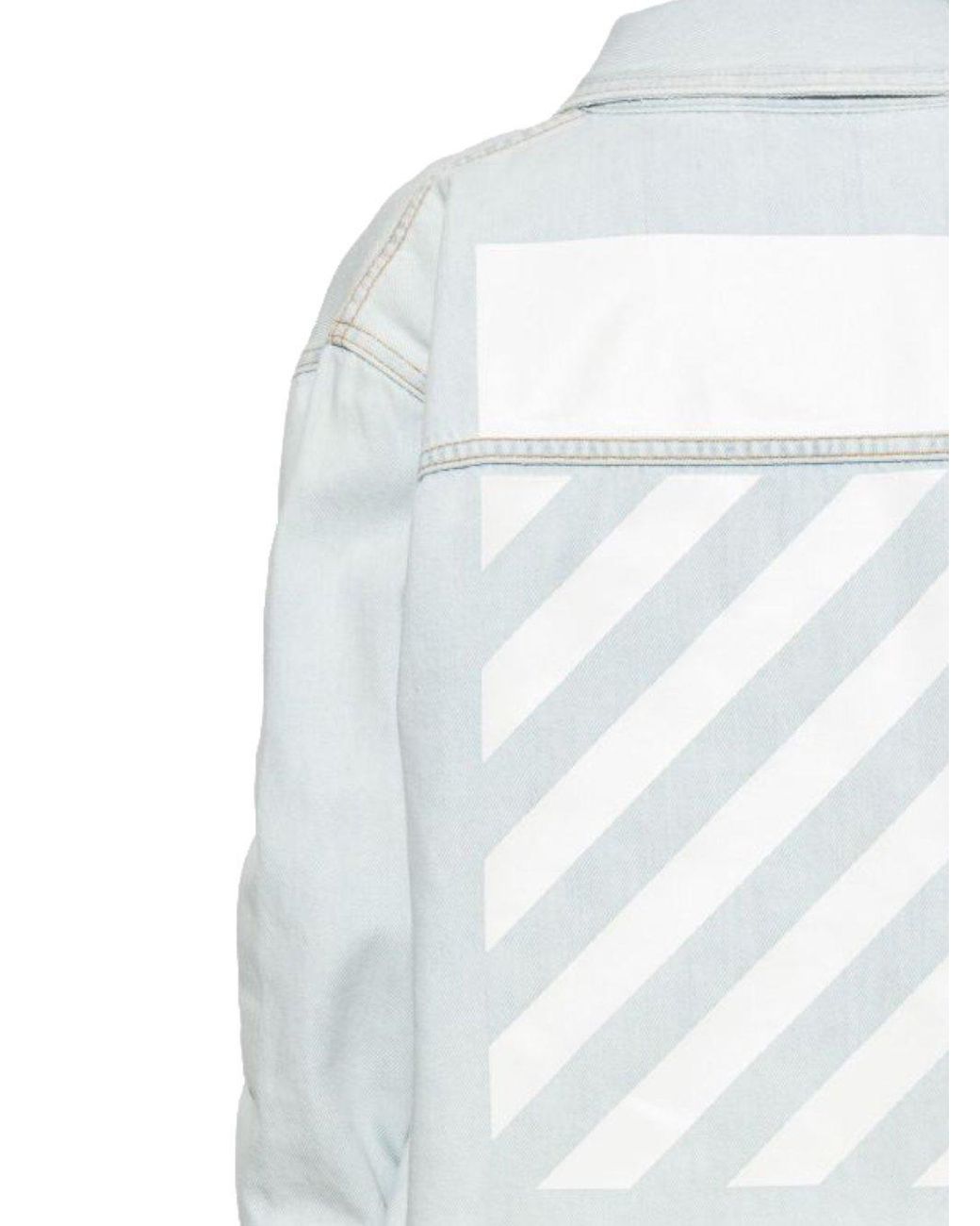 Off-White c/o Virgil Abloh Blue Button-Up Denim Shirt