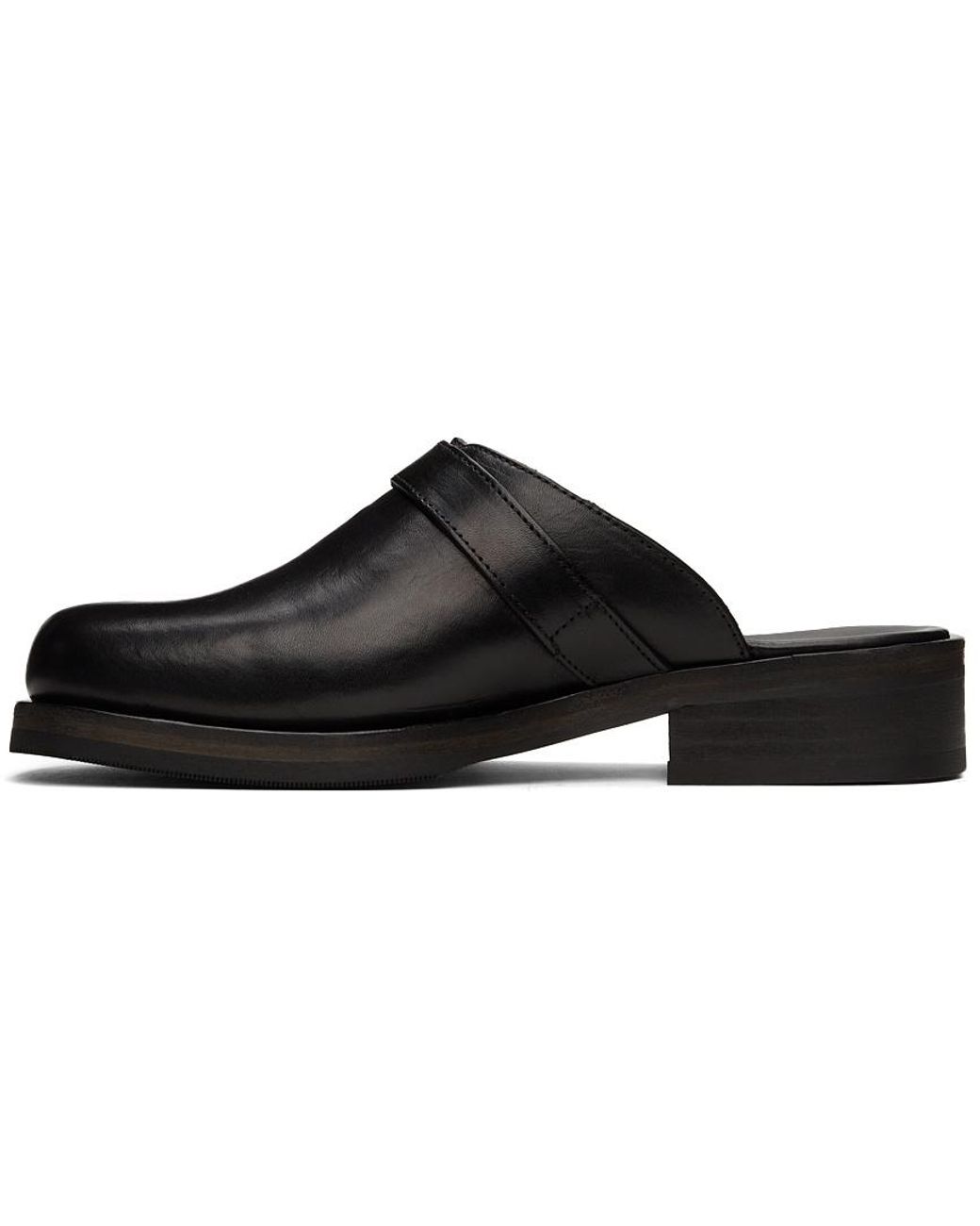 Our Legacy Black Camion Buckle Detailed Mules for men