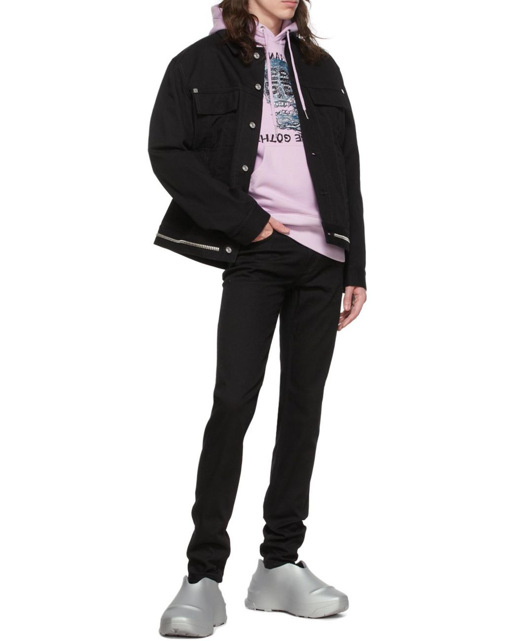 Givenchy Black 4G Embellished Skinny Jeans for men