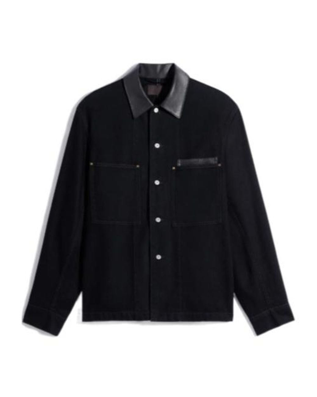 Lemaire Blue Workwear Overshirt for men