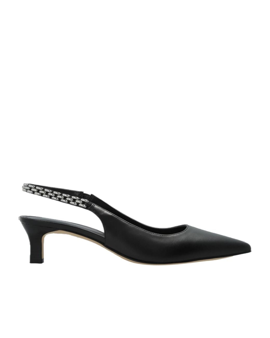 MICHAEL Michael Kors Black Marcia Leather Slingback Pumps