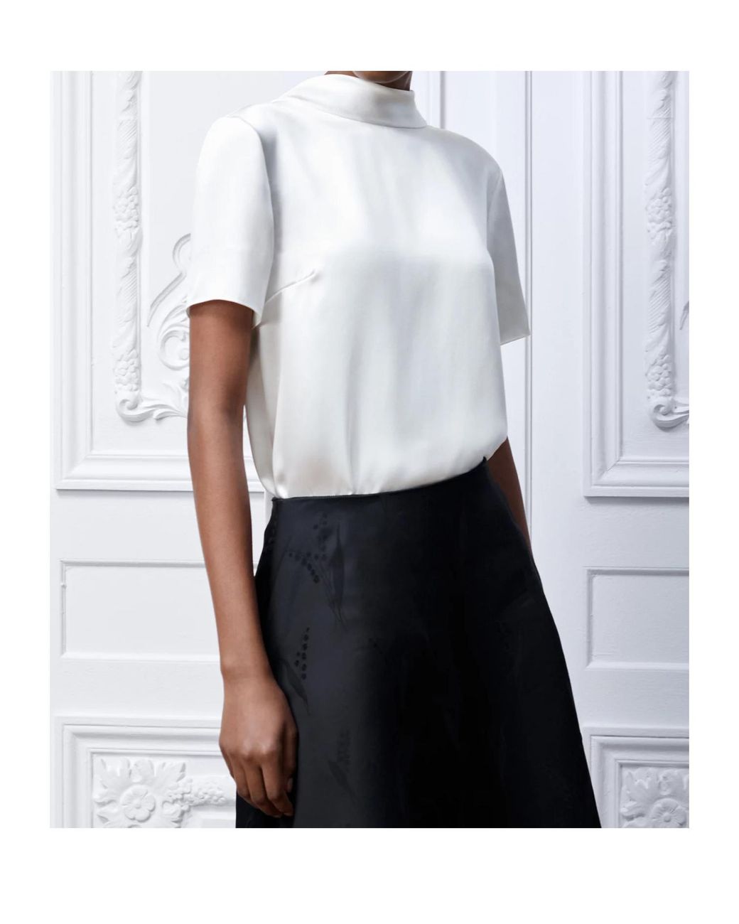 Dior White Blouse With Rear Tie