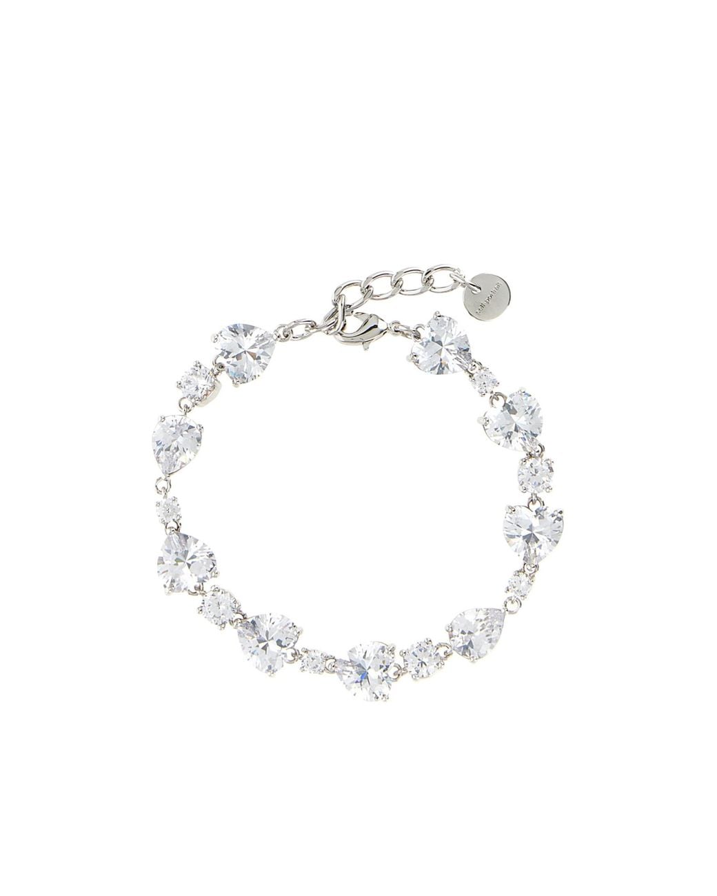 Self-Portrait White Crystal Droplet Bracelet