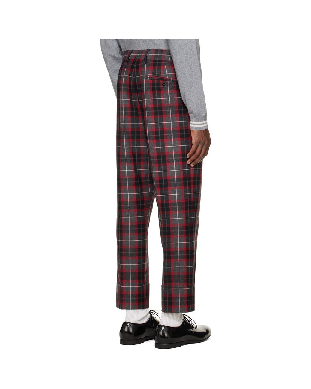 Vivienne Westwood Red George Turn-Up Trousers for men