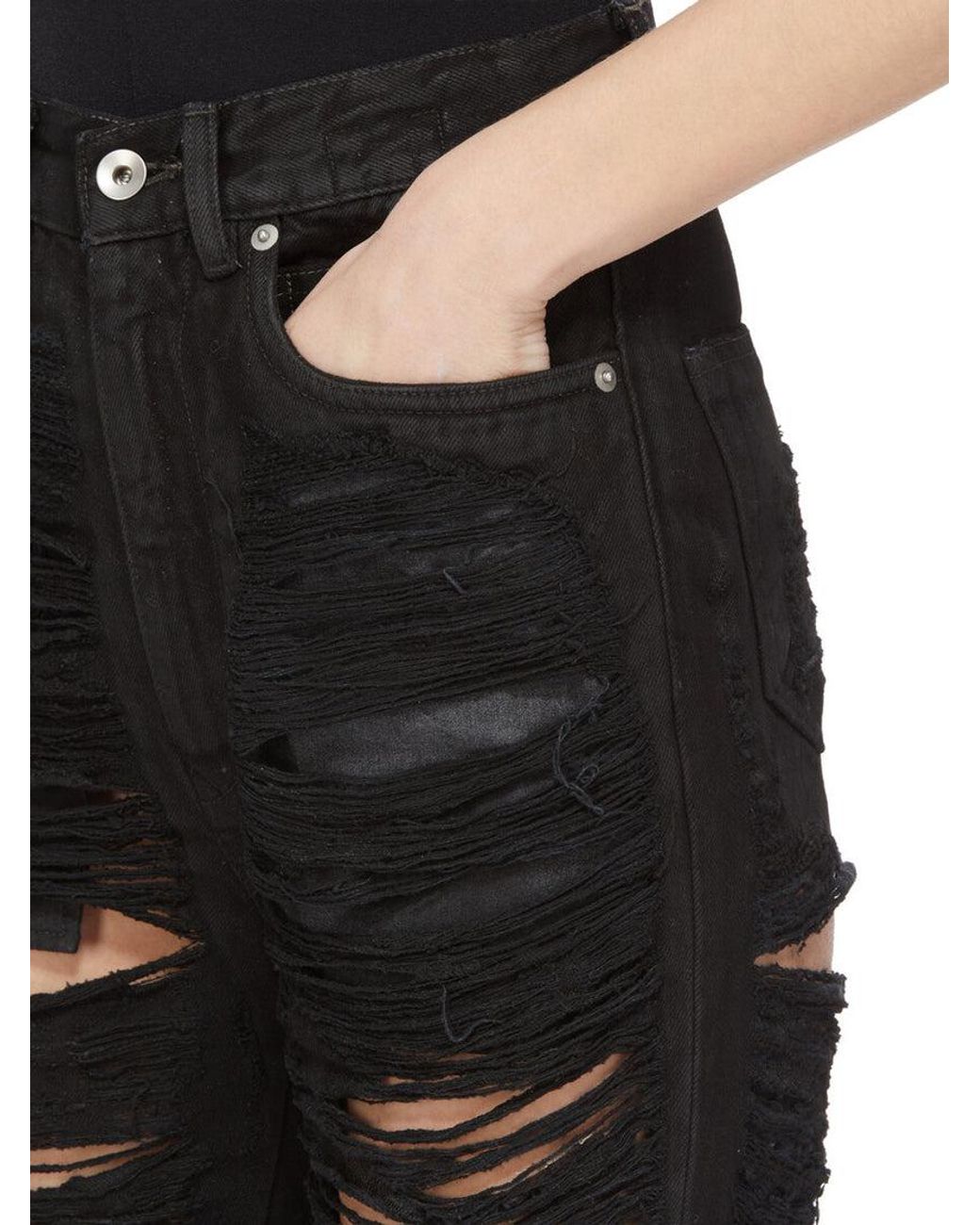 Rick Owens Black Bolan Jeans