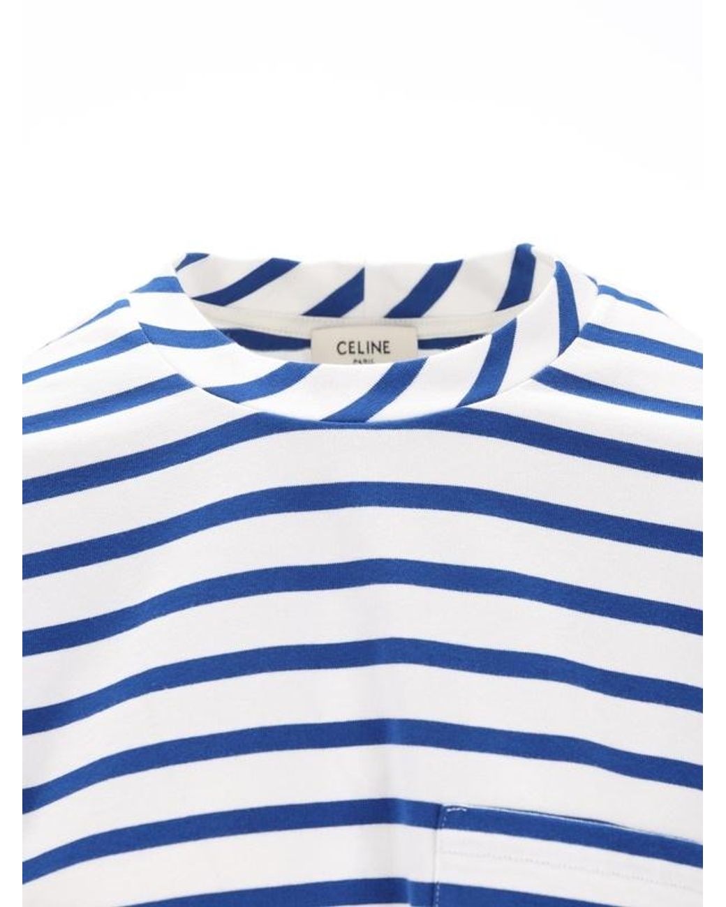 Céline Blue Long-Sleeved T-Shirt