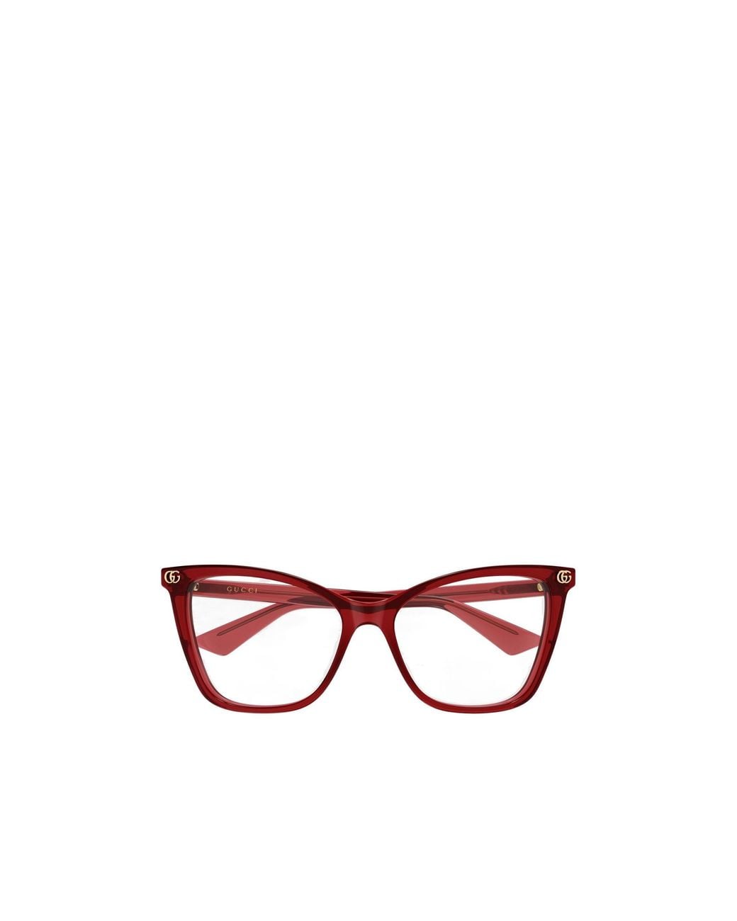 Gucci Red Eyewear Cat-Eye Frame Glasses