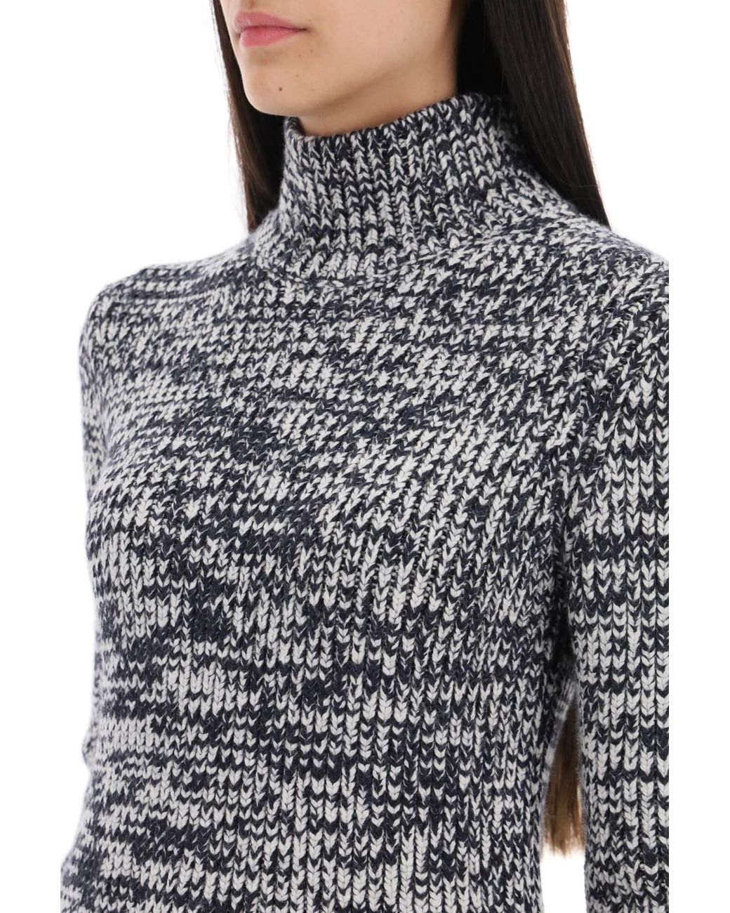 Tom Ford Gray Wool Blend Turtleneck Sweater