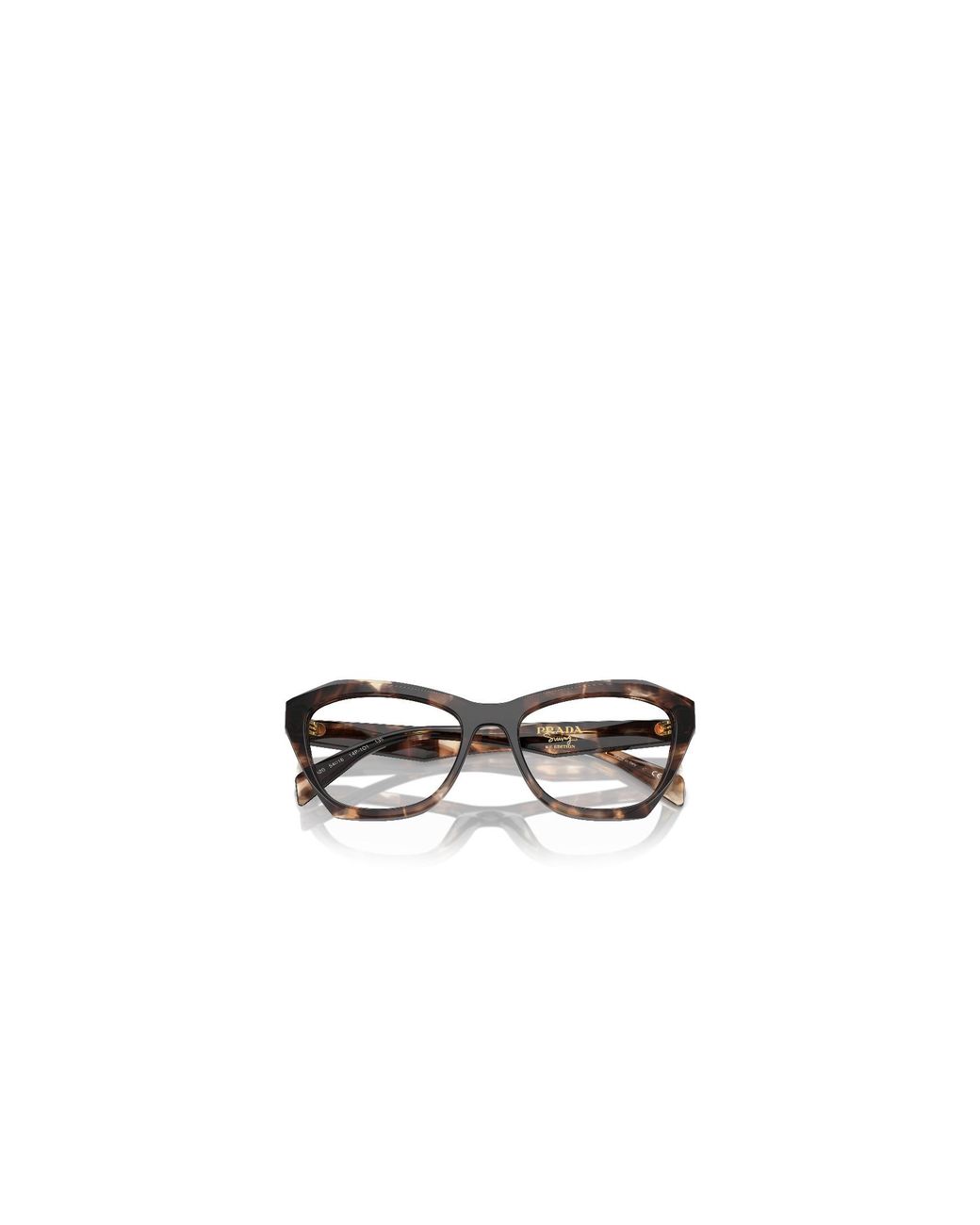Prada White Eyewear Butterfly Frame Glasses