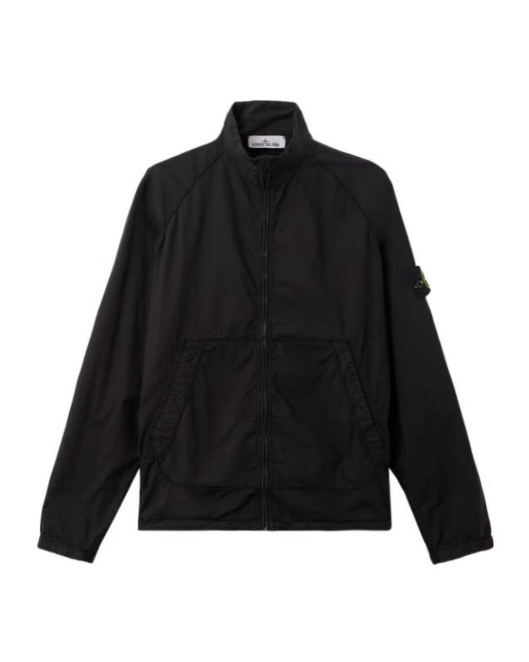 Stone Island Black Tela Paracadute Track Jacket for men