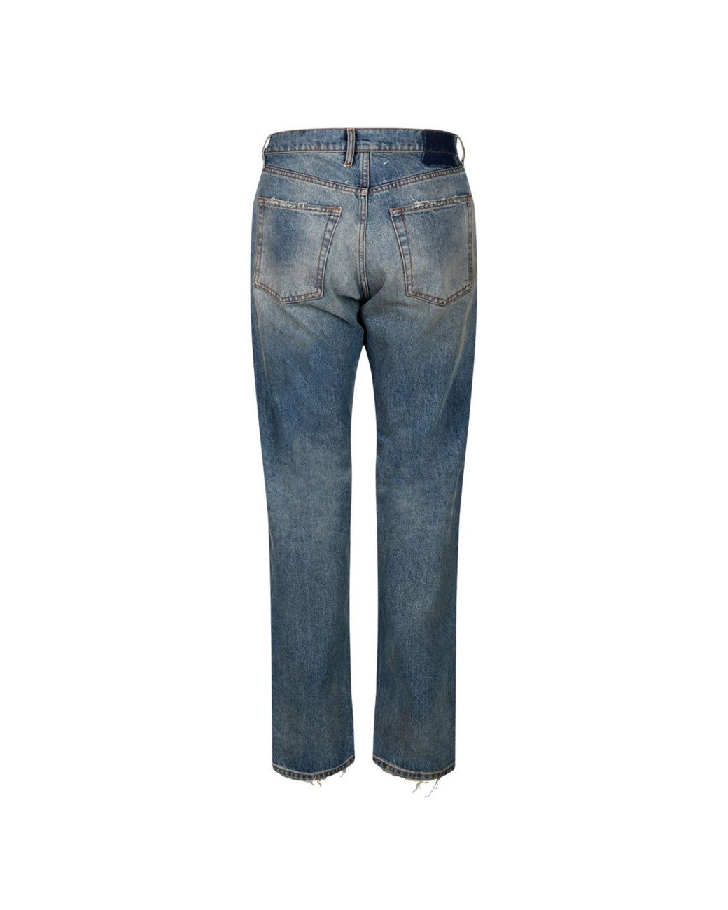 Maison Margiela Blue Distressed Jeans for men